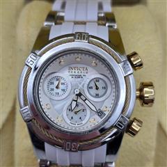 Invicta 15279 Reserve Bolt Lady 40mm MOP Dial Swiss Made Chronograph Watch 200M